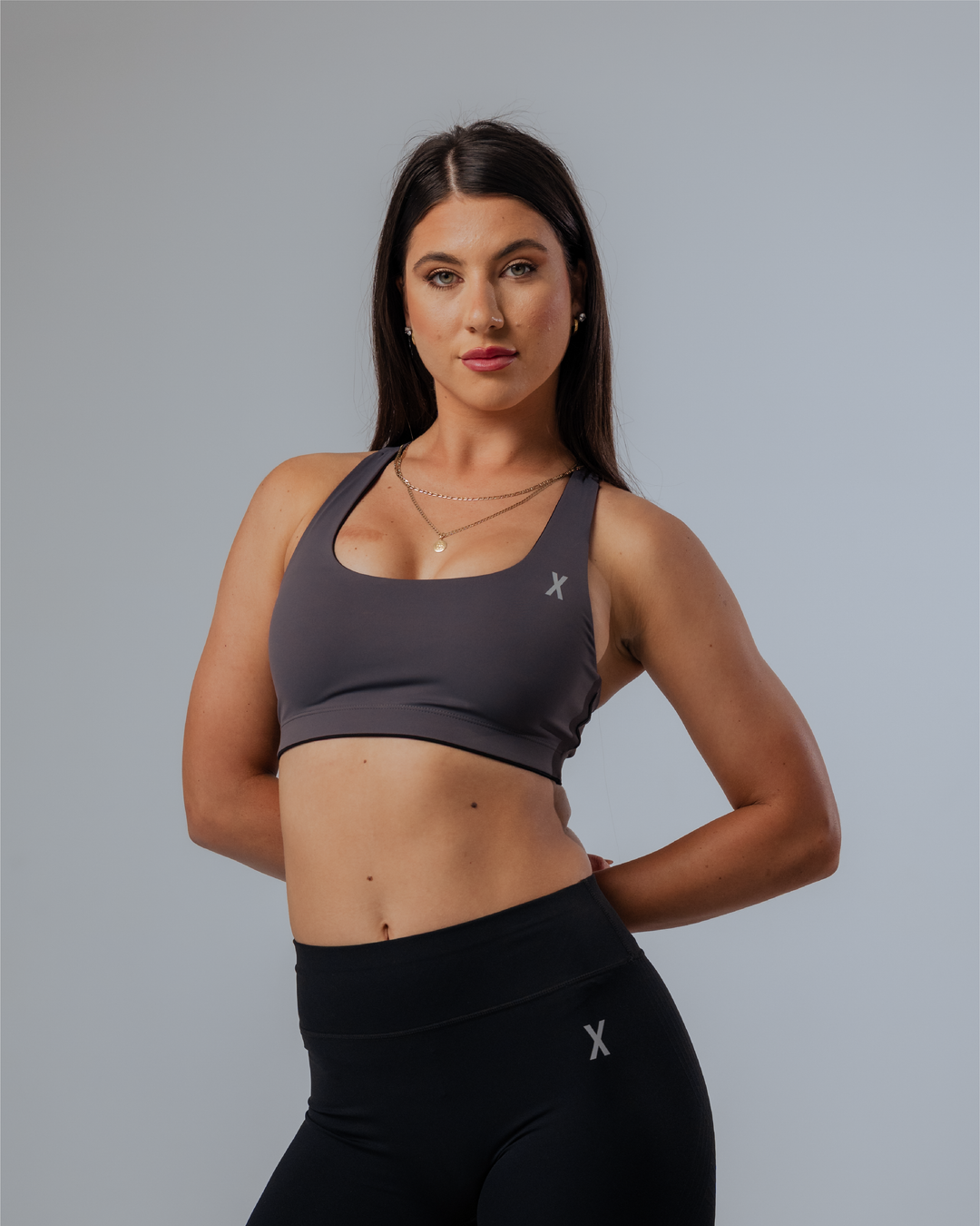 MOTION REVERSIBLE SPORTS BRA - BLACK-ONYX