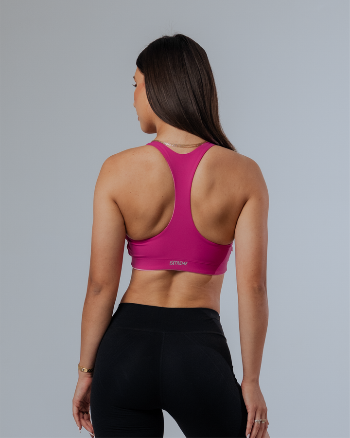 MOTION REVERSIBLE SPORTS BRA - FUCHSIA-PARADISE PINK